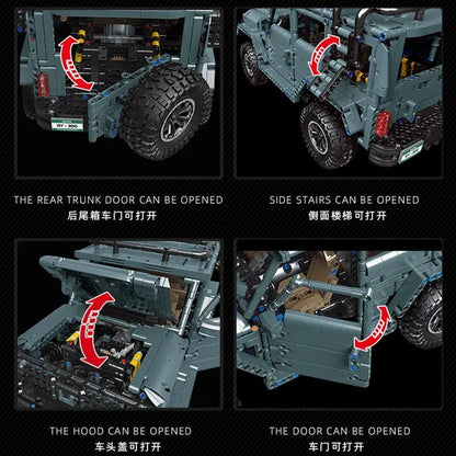MOC Motorized Building Block Set: C009 RC Concept RY300 Off Road Vehicle SUV, Model C009PF