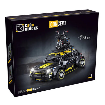 MOC Building Block Set: C020 RC Motorized Safety Mini Sports Car F56, Model C020PF