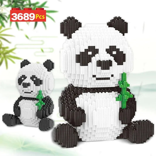 MOC Building Block Set: Experts MOC Cute Panda MINI, Model 6607