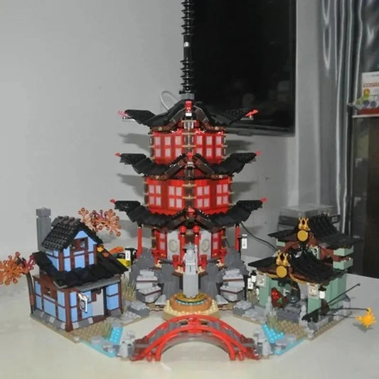 MOC Building Block Set: Ninjago City MOC Temple of Airjitzu, Model 06022 / 89009