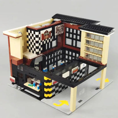 MOC Building Block Set: Street MOC Modern Coffee Shop 5208, Model SY5208