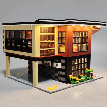 MOC Building Block Set: Street MOC Modern Coffee Shop 5208, Model SY5208