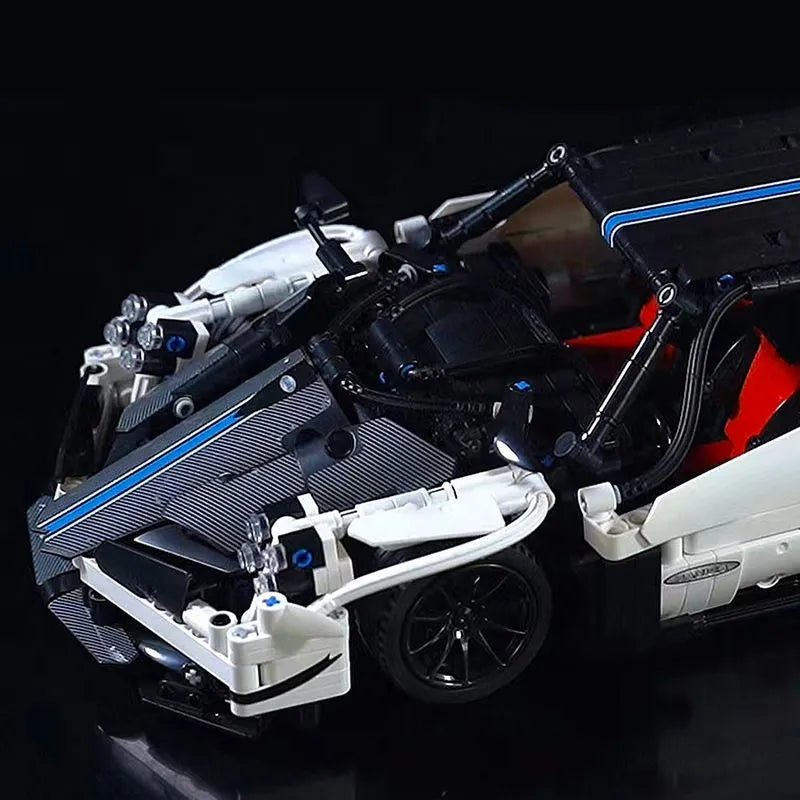 MOC Motorized Building Block Set: Concept Pagani Roadster Sports Car C017