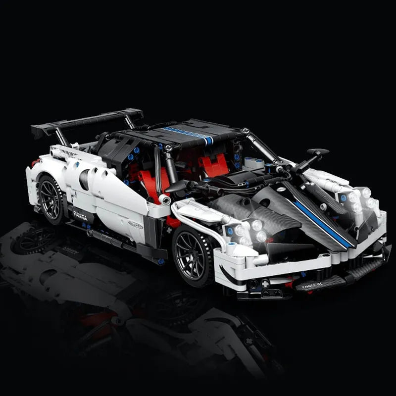MOC Motorized Building Block Set: Concept Pagani Roadster Sports Car C017