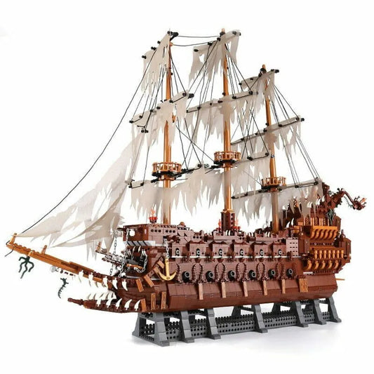 MOC Building Block Set: Movie MOC Flying Dutchman Pirate Ship, Model 16016