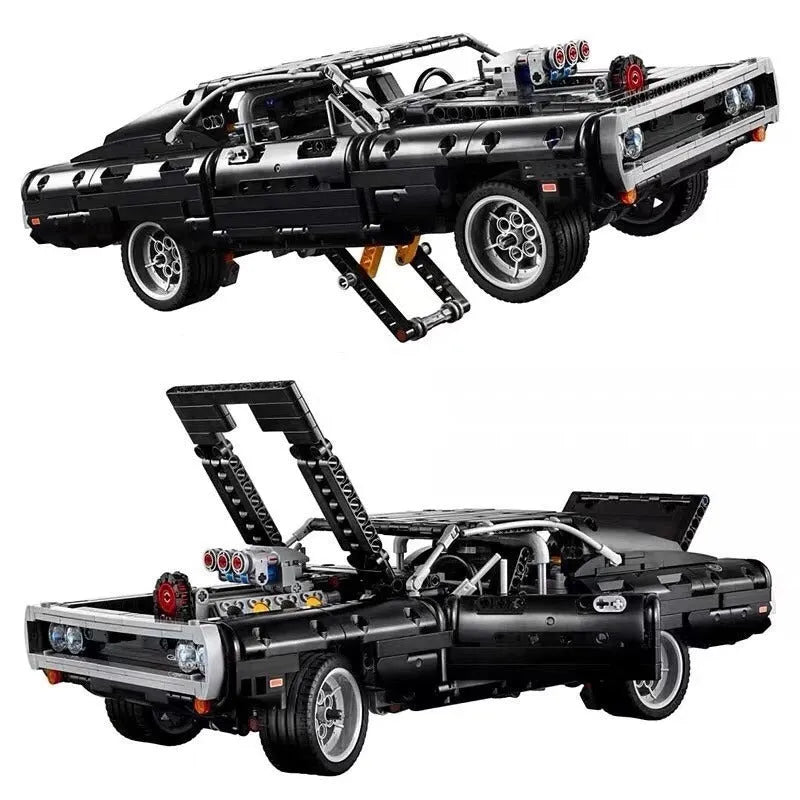 MOC Building Block Set: Dom's Chargers Super Racing Car, Model 42111