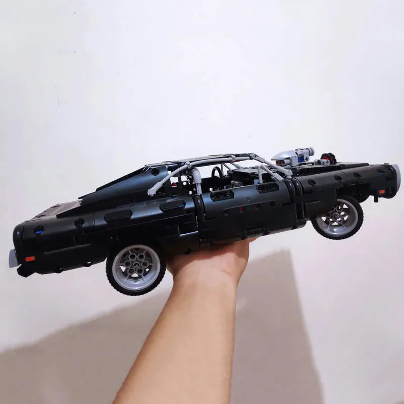 MOC Building Block Set: Dom's Chargers Super Racing Car, Model 42111