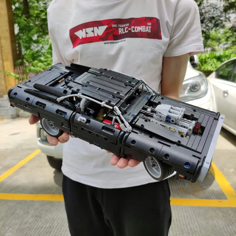 MOC Building Block Set: Dom's Chargers Super Racing Car, Model 42111