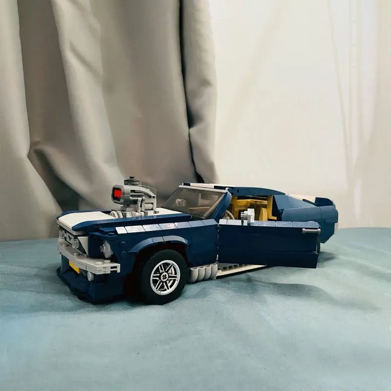 MOC Building Block Set: 21047 Mustang Car