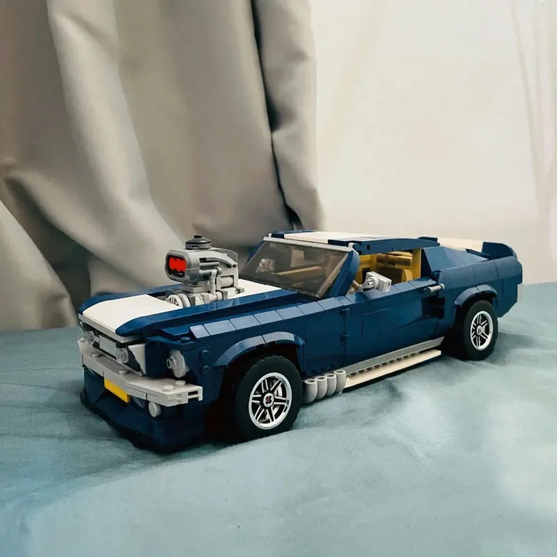 MOC Building Block Set: 21047 Mustang Car