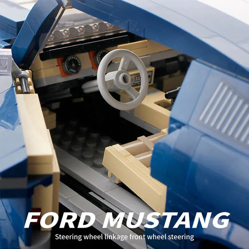 MOC Building Block Set: 21047 Mustang Car