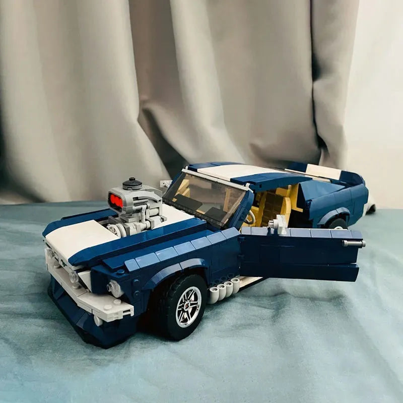 MOC Building Block Set: 21047 Mustang Car