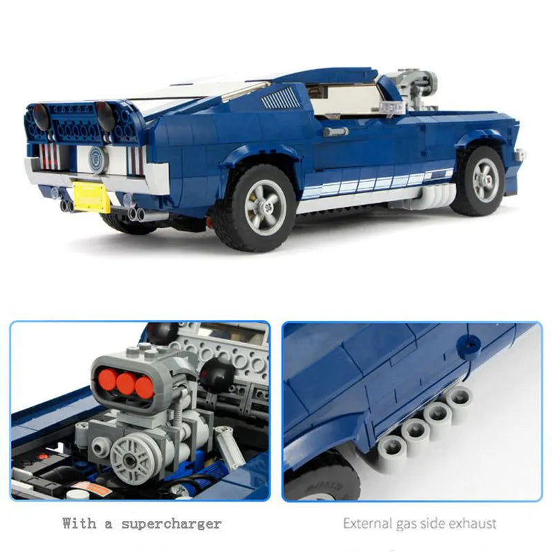 MOC Building Block Set: 21047 Mustang Car