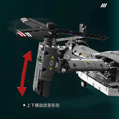 MOC Building Block Set: Boeing Bell V22 Osprey, Model PG13004