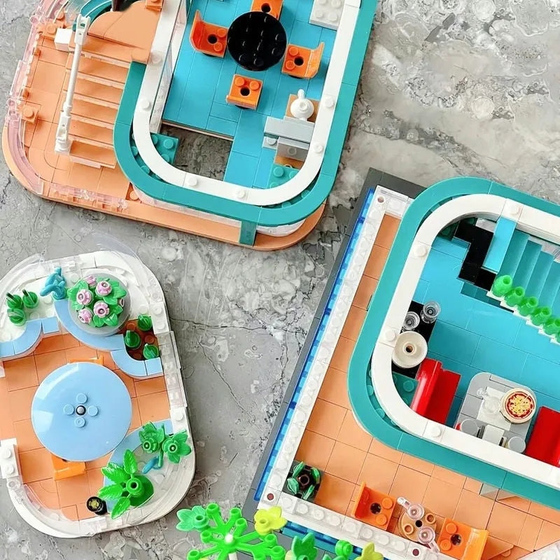 MOC Building Block Set: Fantasy Plaza, Model KB10507