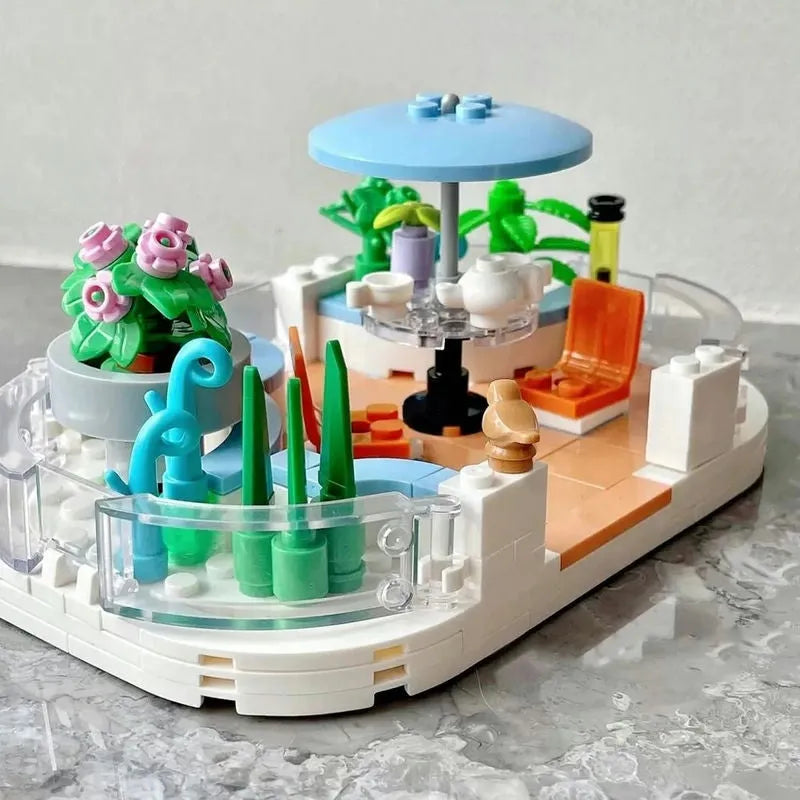 MOC Building Block Set: Fantasy Plaza, Model KB10507