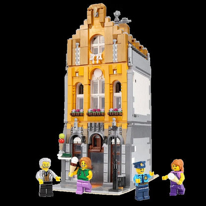 MOC Building Block Set: Ice Cream Shop, Model 10003