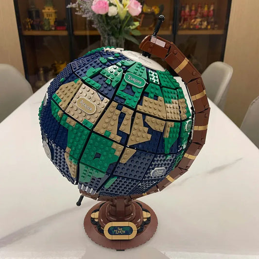 MOC Building Block Set: Earth Globe World Map 95335