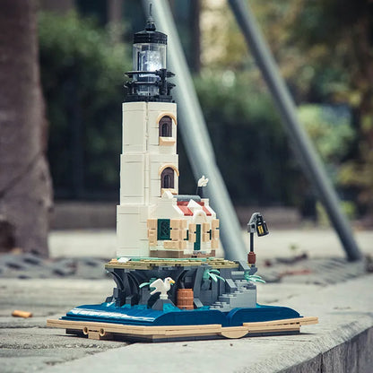 MOC Building Block Set: Medieval Lighthouse Tower, Model 13015