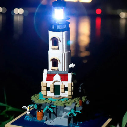 MOC Building Block Set: Medieval Lighthouse Tower, Model 13015