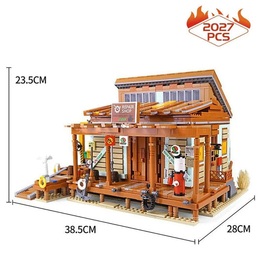 MOC Building Block Set: Old Fishing Shipyard, Model PG12004