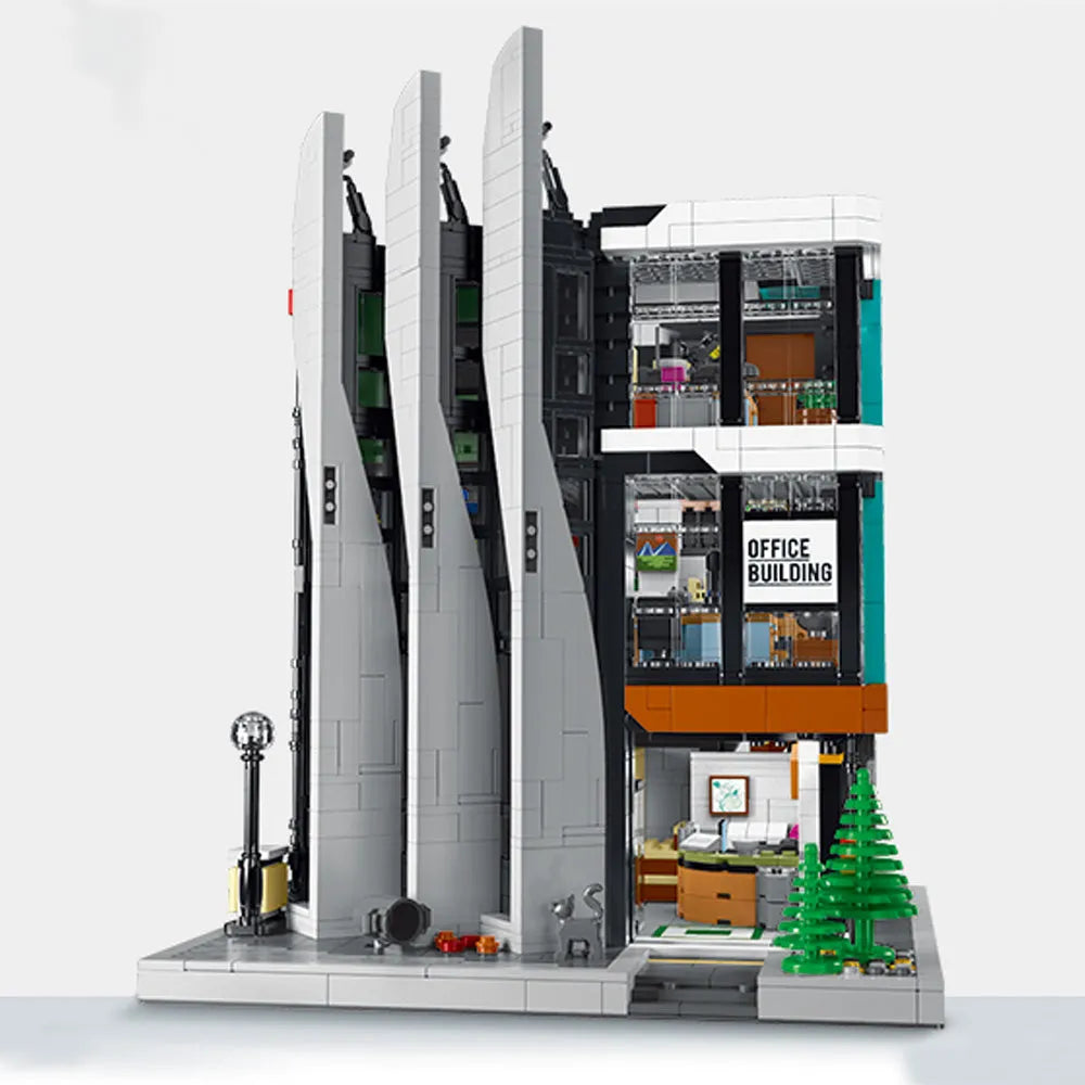 MOC Building Block Set: Experts MOC The Office Building Boss on Top, Model 7702