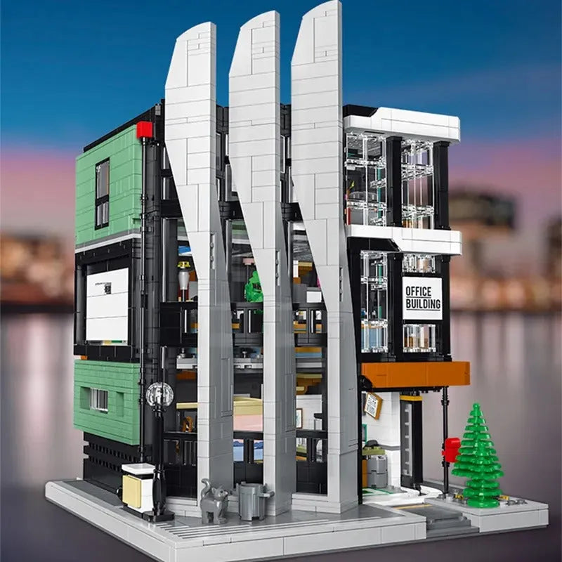 MOC Building Block Set: Experts MOC The Office Building Boss on Top, Model 7702