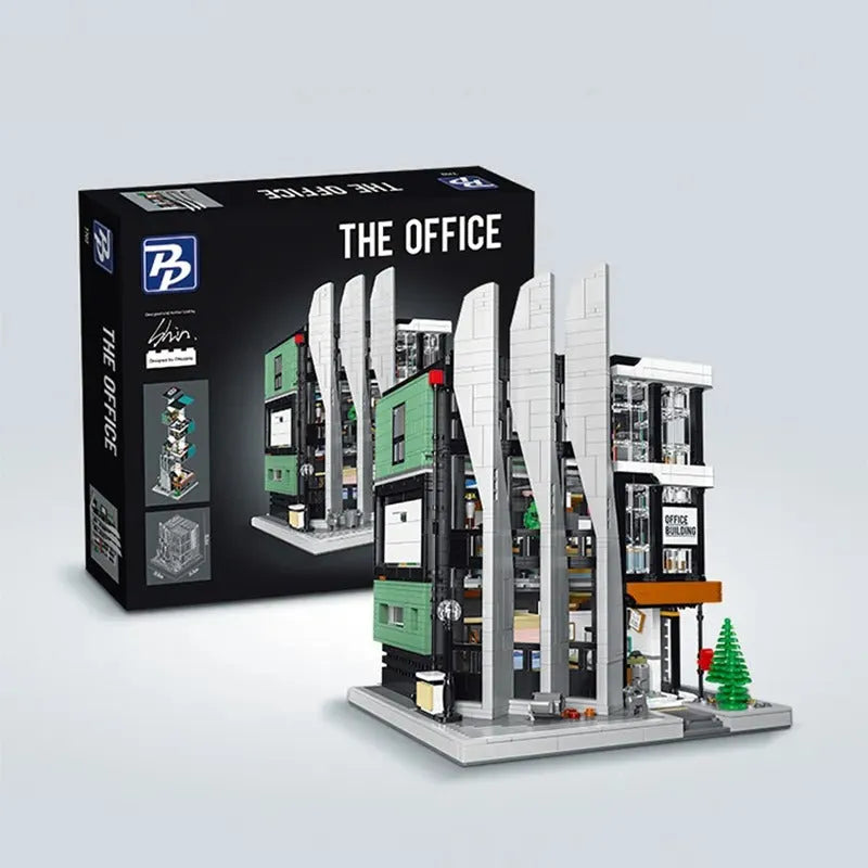 MOC Building Block Set: Experts MOC The Office Building Boss on Top, Model 7702