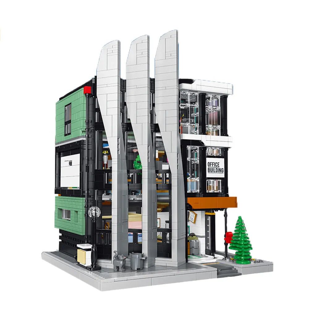 MOC Building Block Set: Experts MOC The Office Building Boss on Top, Model 7702
