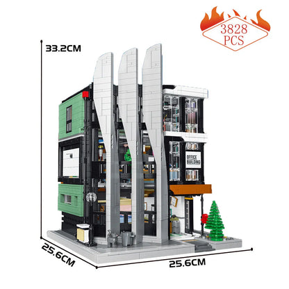 MOC Building Block Set: Experts MOC The Office Building Boss on Top, Model 7702