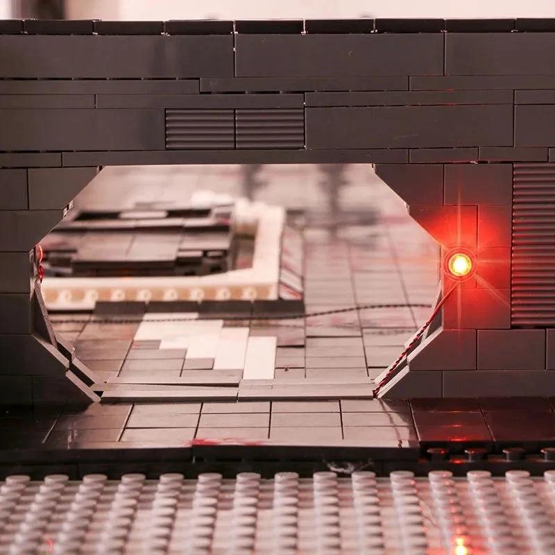 MOC Motorized Building Block Set: Docking Bay MOC For Star Wars UCS Millennium Falcon and Light, Model 327L