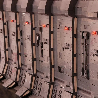 MOC Motorized Building Block Set: Docking Bay MOC For Star Wars UCS Millennium Falcon and Light, Model 327L
