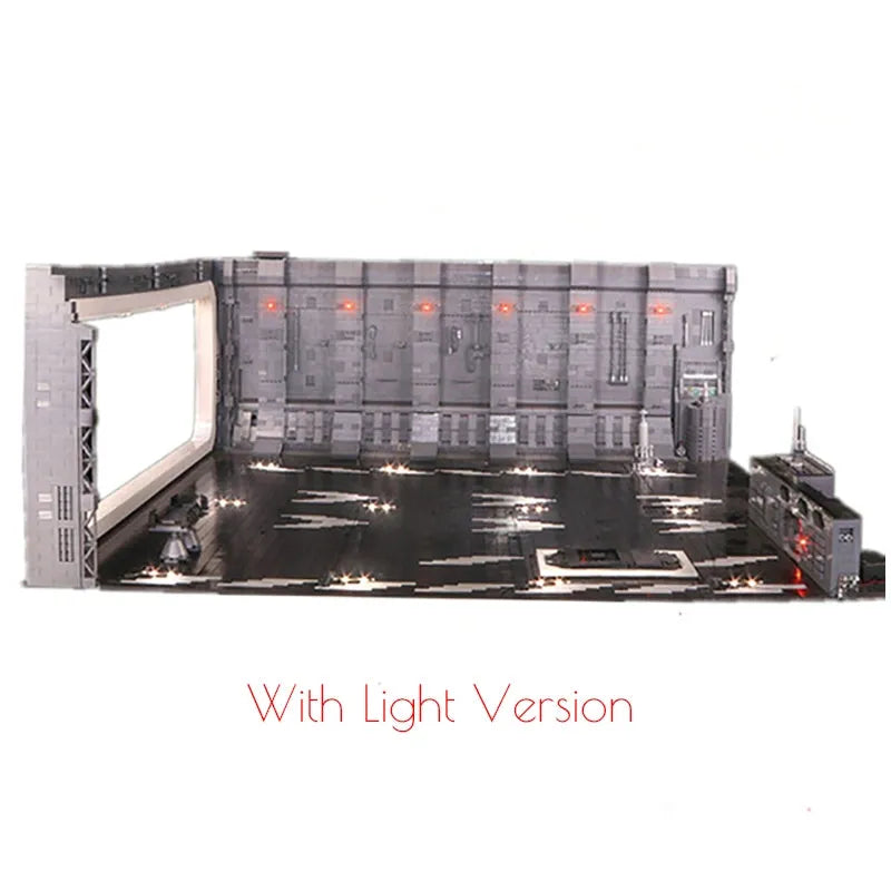 MOC Motorized Building Block Set: Docking Bay MOC For Star Wars UCS Millennium Falcon and Light, Model 327L