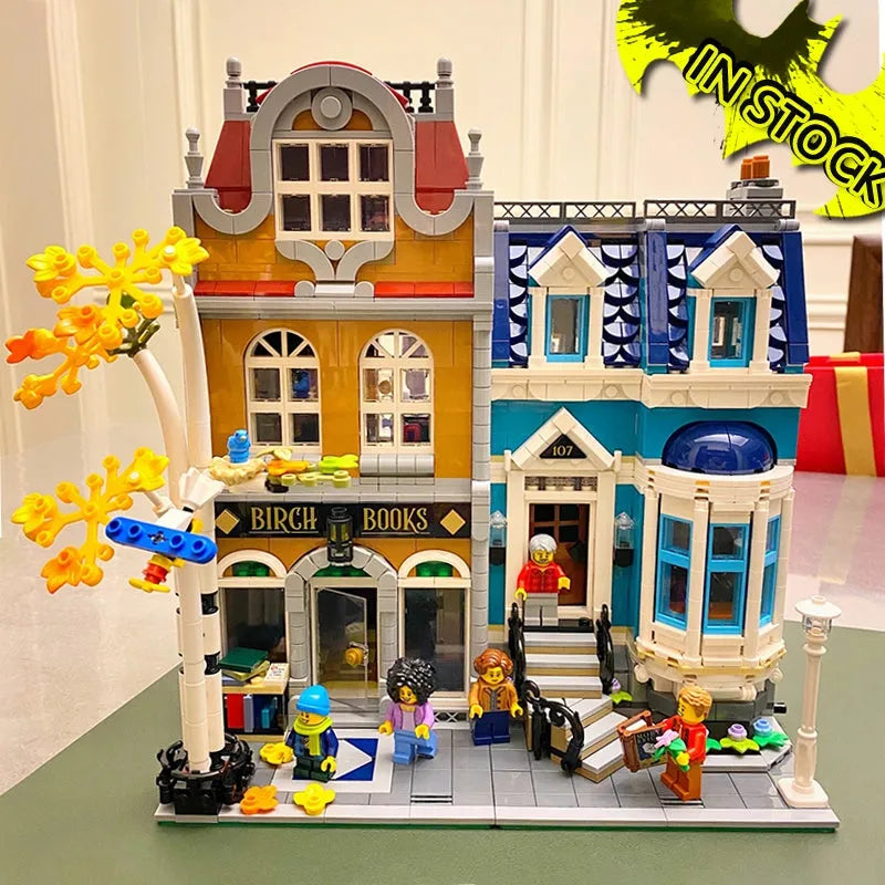MOC Building Block Set: 10201 Creator City Book Store Shop
