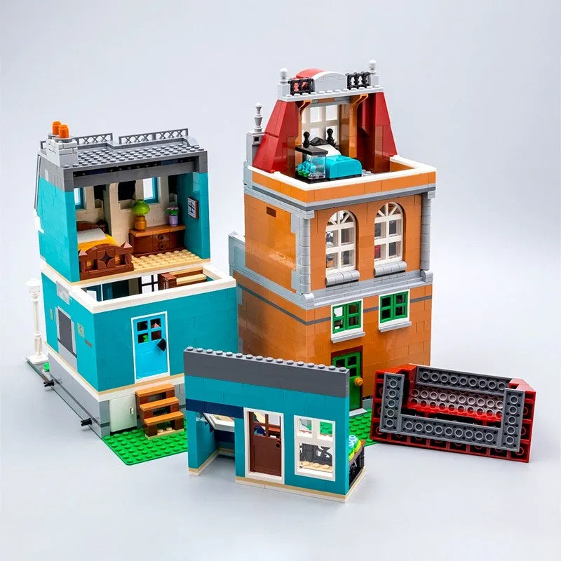 MOC Building Block Set: 10201 Creator City Book Store Shop