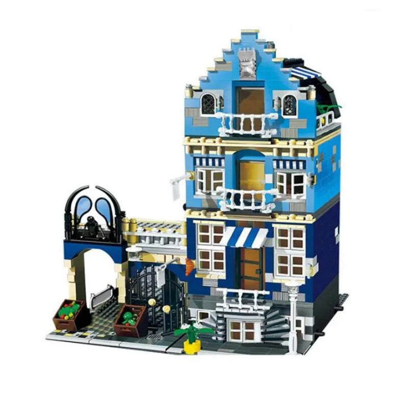 MOC Building Block Set: Market Factory Shop, Model 15007