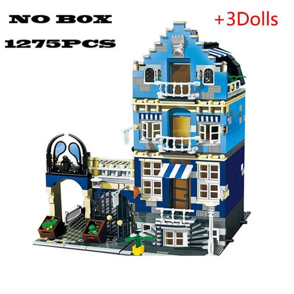 MOC Building Block Set: Market Factory Shop, Model 15007