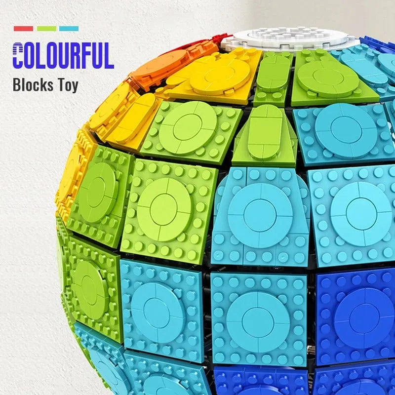 MOC Building Block Set: Rainbow Balloon, Model C-002