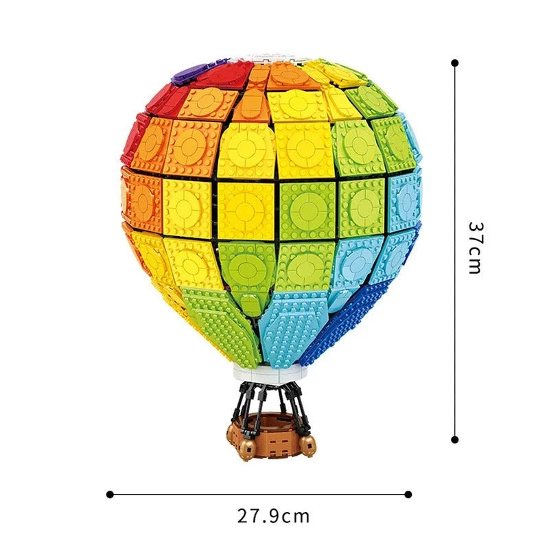 MOC Building Block Set: Rainbow Balloon, Model C-002