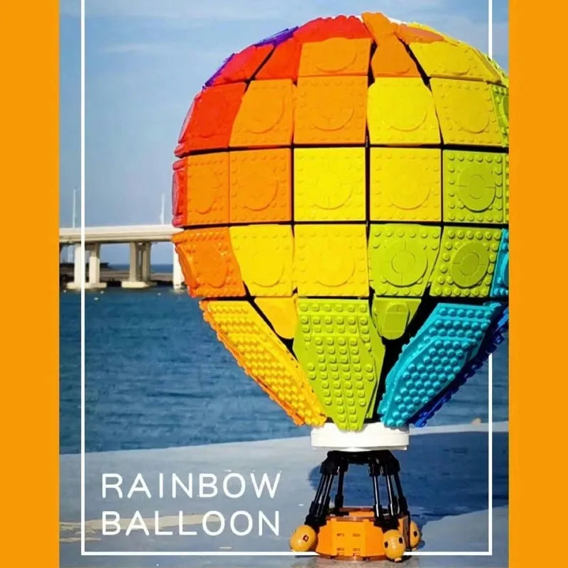 MOC Building Block Set: Rainbow Balloon, Model C-002
