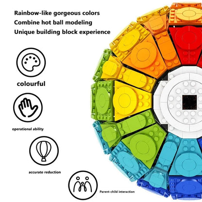 MOC Building Block Set: Rainbow Balloon, Model C-002