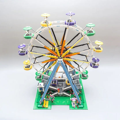 MOC Motorized Building Block Set: Street City Ferris Wheel, Model 15012