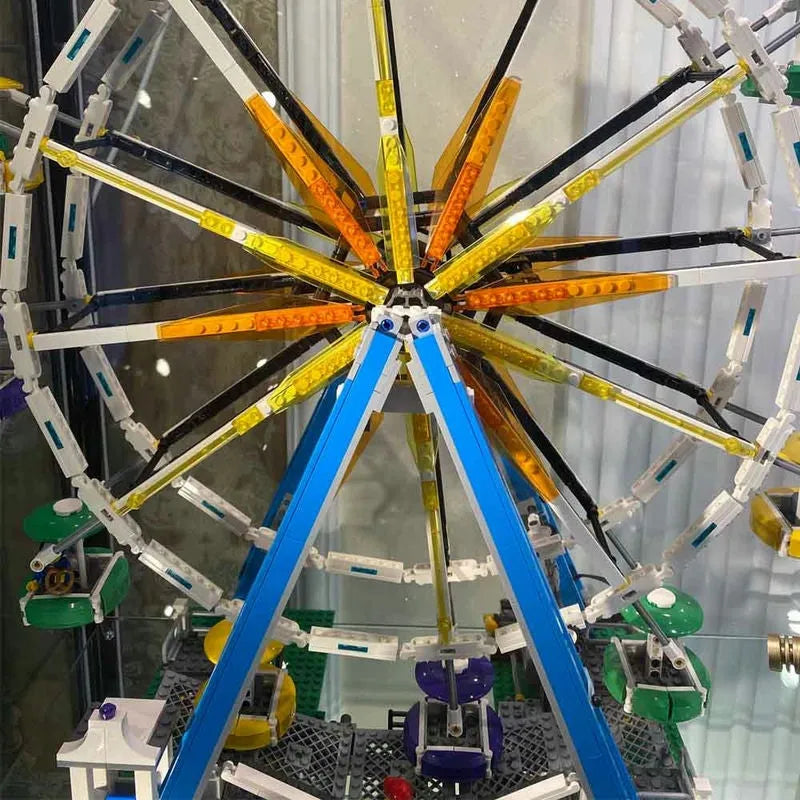 MOC Motorized Building Block Set: Street City Ferris Wheel, Model 15012