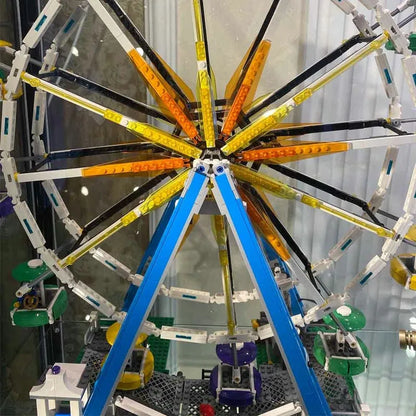 MOC Motorized Building Block Set: Street City Ferris Wheel, Model 15012