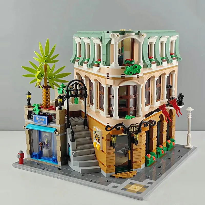 MOC Building Block Set: Street Creator Boutique Hotel 22050