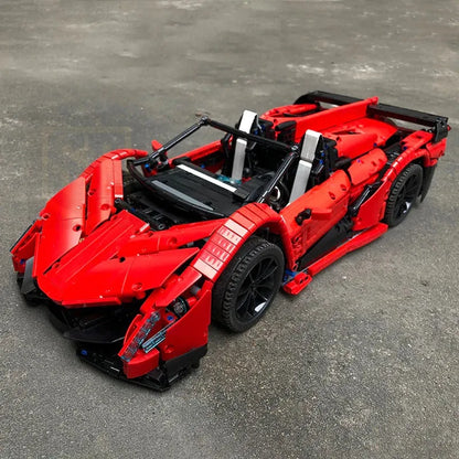 MOC Building Block Set: Super Roadster Racing Cars MINI