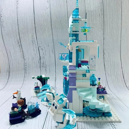 MOC Building Block Set: Friends 3016 Elsa Magical Ice Palace, Model SX3016