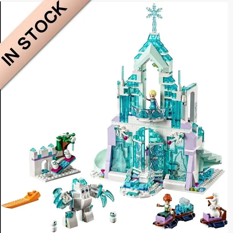 MOC Building Block Set: Friends 3016 Elsa Magical Ice Palace, Model SX3016