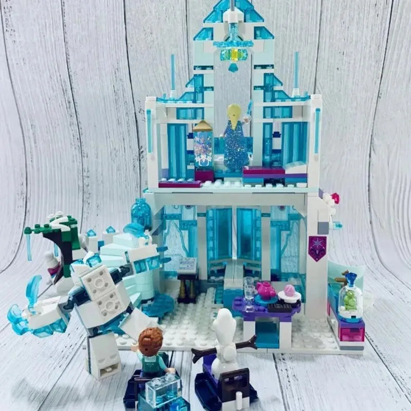 MOC Building Block Set: Friends 3016 Elsa Magical Ice Palace, Model SX3016
