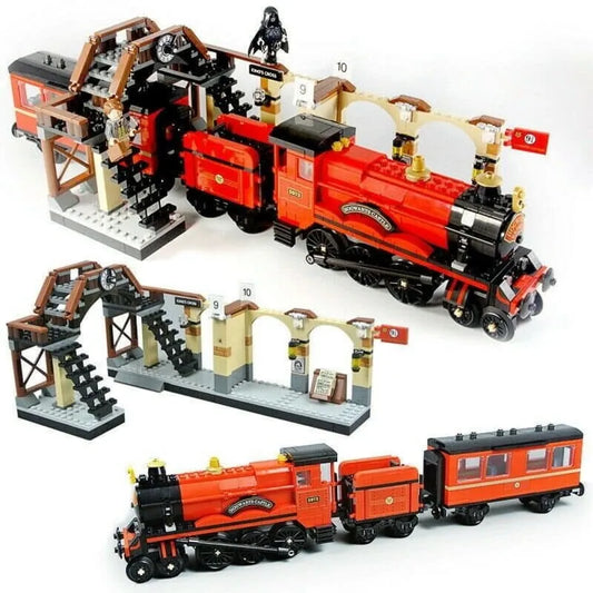 MOC Building Block Set: Harry Potter Hogwarts Express Train, Model 11006